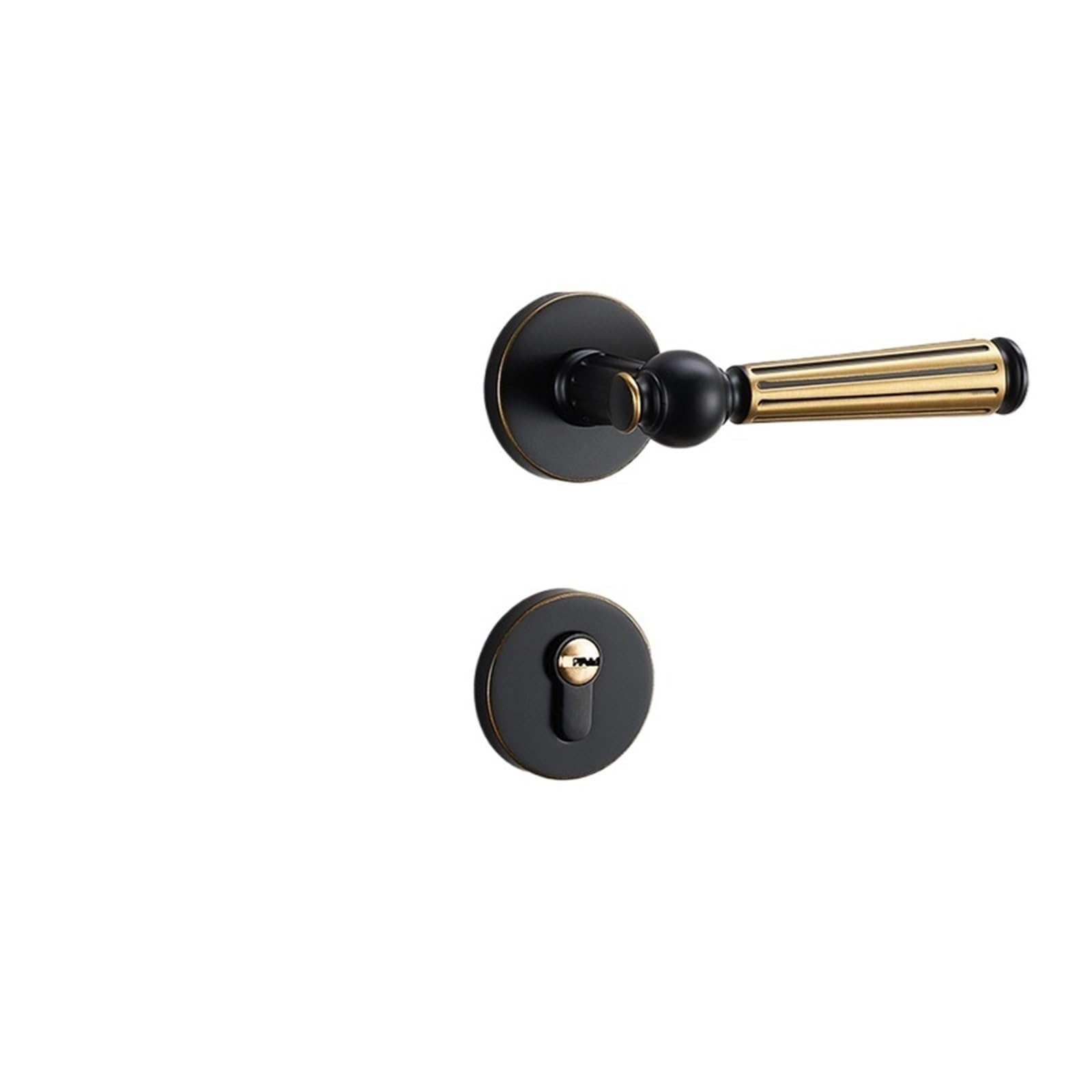 Serrure fendue dorée pour porte en bois domestique de type B