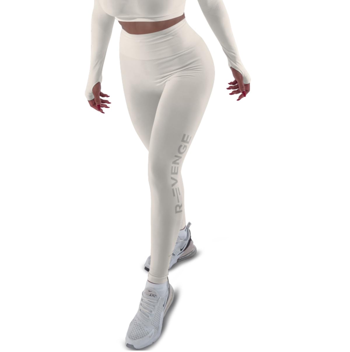 R-EVENGE Leggings Q-Skin Donna, Leggings Tecnico con Arricciatura Glutei per Un Effetto Push up e Una Silhouette Perfetta.