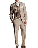 Suer Optik keskin collection Herren Anzug Beige Creme (44, beige)