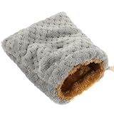 Toyvian Tragbare Hamstertransporttasche aus Atmungsaktiver Wolle mit Kordelzug Design für Kleine Tiere für Outdoor Reisen und Sichere Tierbeförderung