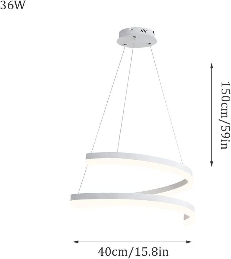 Plafonnier LED moderne à intensité variable pour chambre à coucher et cuisine - 5
