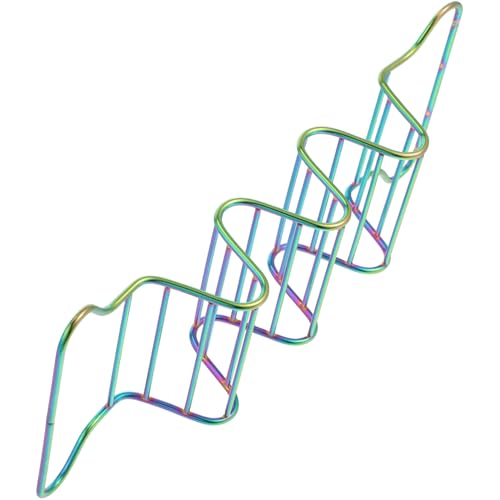 LAPYAPPE Mexican Taco Rack Taco Shell Holder Stand Stainless Steel Taco Holder Baking Grilling Rack Compact Storage Stylish Design