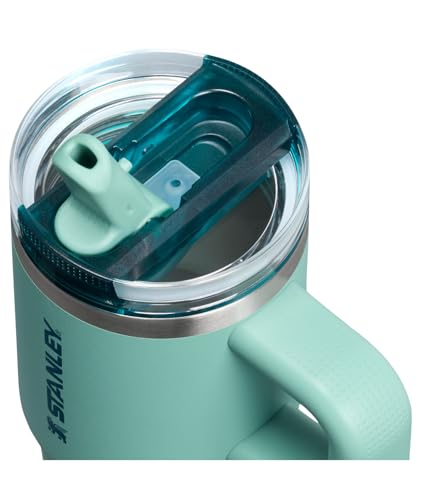 Image of STANLEY Quencher ProTour Flip Straw Tumbler with Leakproof Lid 14 oz | Built-In Straw & Handle | Cupholder Compatible for Travel | Insulated Stainless Steel Cup | BPA-Free | Spring Green