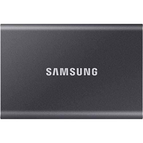 Image of Samsung T7 500GB Up to 1,050MB /s USB 3.2 Gen 2 (10Gbps, Type-C) External Solid State Drive (Portable SSD) Grey(MU-PC500T)
