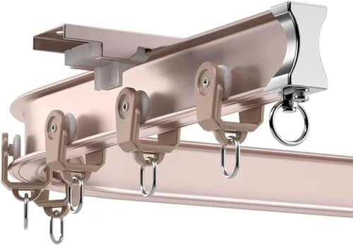 Zakrzywiony system szyn do zasłony prysznicowej – czarny elastyczny montaż sufitowy wytrzymała aluminiowa szyna rozdzielająca pomieszczenie zginany karnisz do łatwej instalacji