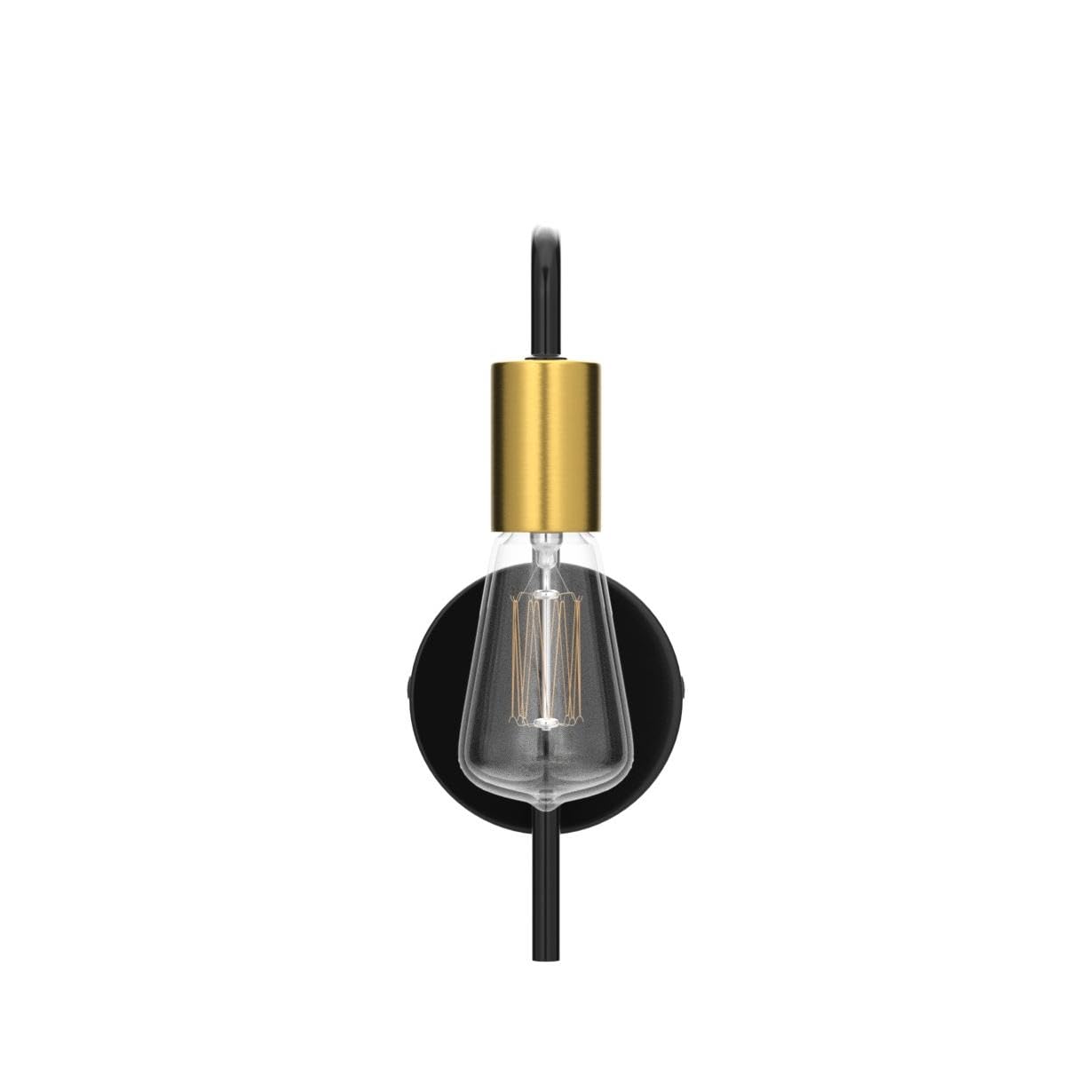 Osairous Applique Murale Vintage 2 Pack, Lampe Murale Intérieur Industrielle, Spot Mural Fer Rétro pour Chambre Couloir Bar, E27, IP20, Noir, Sans Ampoule