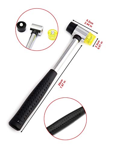 Holmer Guitar Luthier Tool Kit, Guitar Frets Repairing Tool Kit With Fret Hammer, Guitar Nut File, Guitar String Cutter, Masking Tape, Acrylic Hook Knife Multifunctional. #TOP1