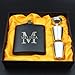 Fiaschetta personalizzata in acciaio inox con incisione laser per compleanno, matrimonio, anniversario, regalo personalizzato (set di fiasche) nero