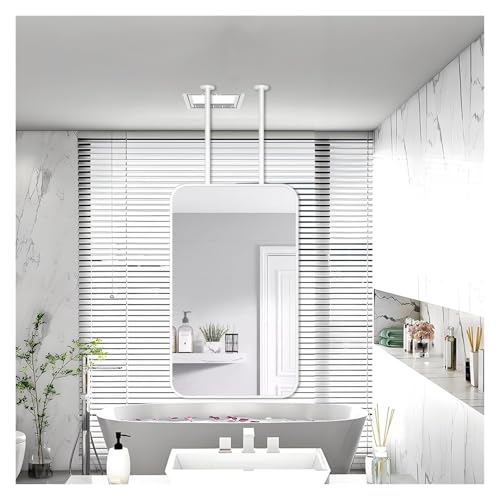 Miroir de plafond pour salon et salle de bain rectangulaire suspendu