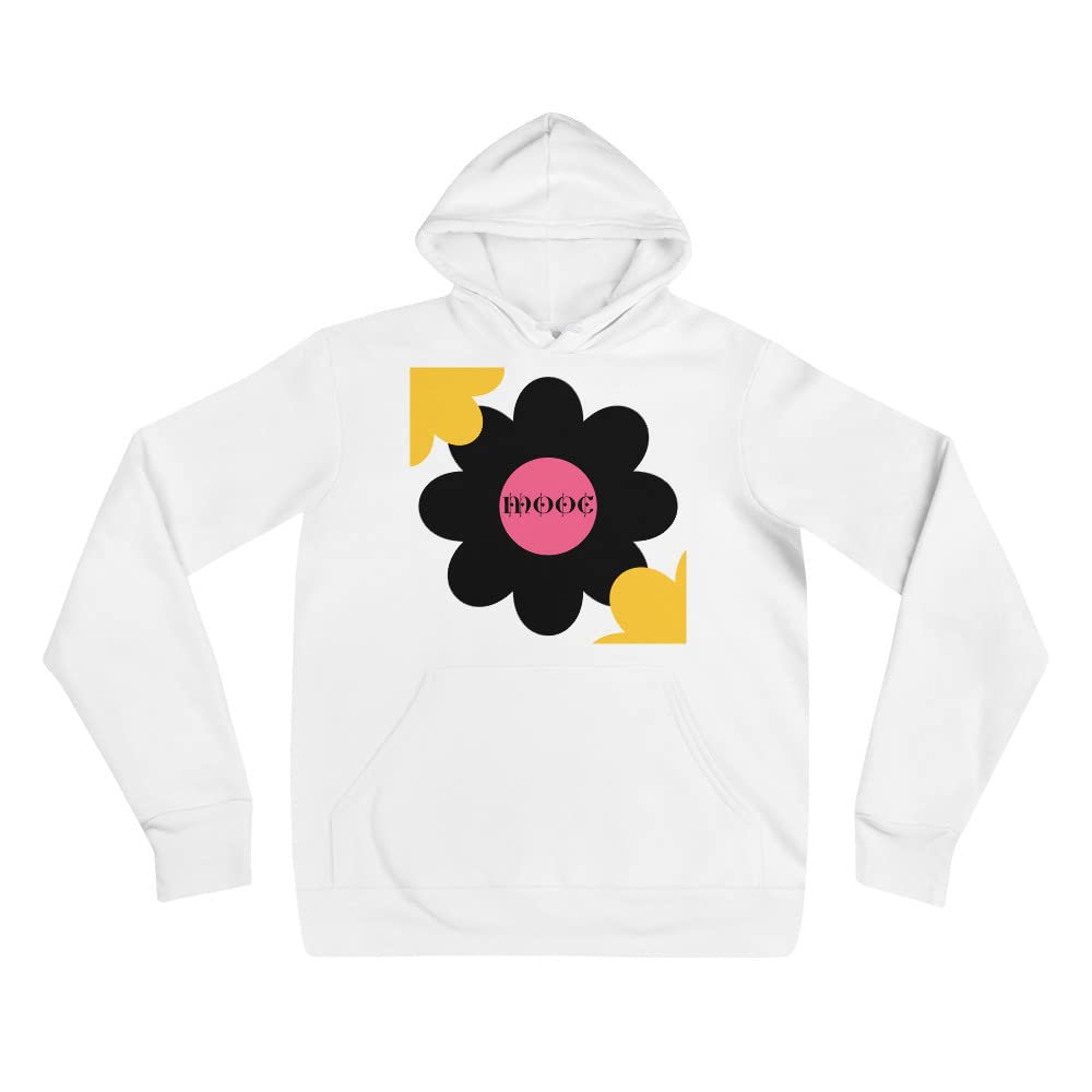 Sweat à capuche blanc portrait cool taille L pour homme et femme