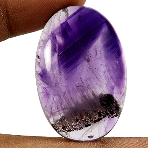 Cabochon ovale améthyste naturelle, cadeau parfait pour passionné de gemmes
