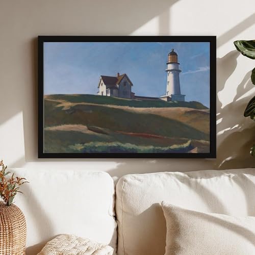 Impression toile Lighthouse Hill Edward Hopper - Cadre suspendu chic