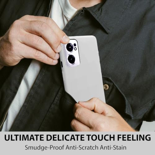 Image of LIRAMARK Liquid Silicone Soft Back Cover Case for OnePlus Nord CE 2 5G / 1+Nord CE 2 5G (White)