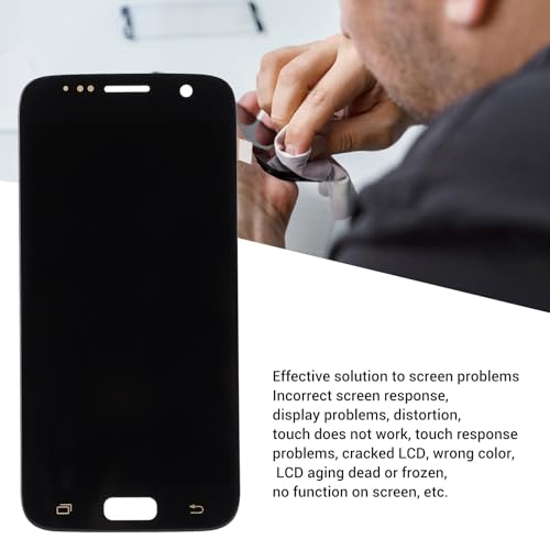 Écran de remplacement pour Galaxy S7 noir vitre tactile numériseur assemblé avec cadre TFT