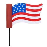 Coolballs Cool Patriotic USA American Waving Flag Car Antenna Topper/Mirror Dangler/Desktop Spring Stand (Auto Accessory)