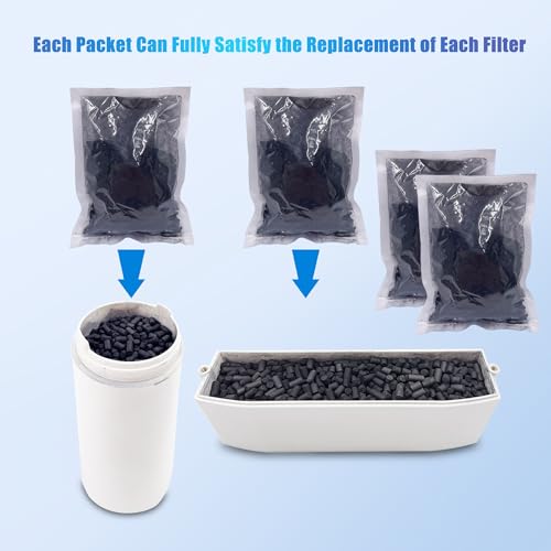 Image of 4 Pack Odor Absorbing Carbon Filter Refills for Lomi Smart Waste Composter | 12-month Supplement, Replacement Activated Charcoal Filters Compatible with Kitchen Electric Countertop Compost Bin