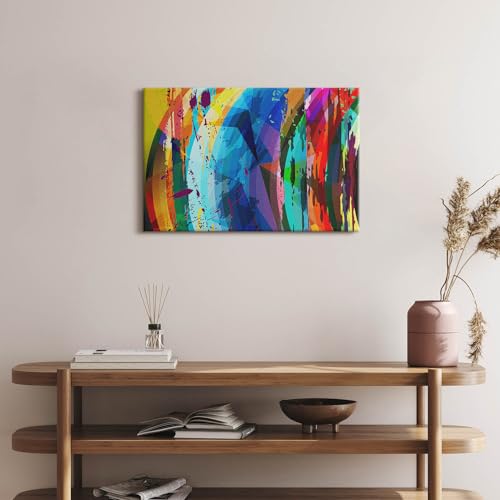 Tableau photo sur toile abstrait - Murale d'art Wallfluent premium