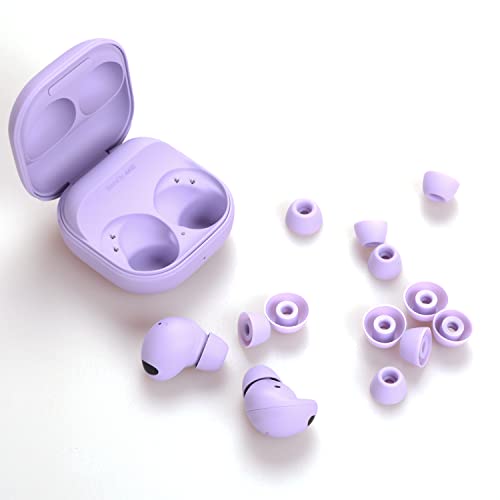 Replacement Earbuds Tips Silicone Eartips for Samsung Galaxy Buds 2 Pro Headphones Fit in Case Buds Tips,6 Pairs (Graphite) - Thumbnail 7