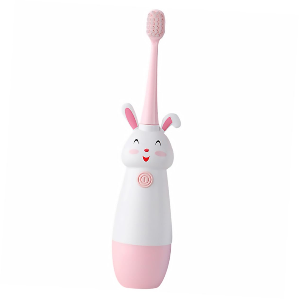 GLEAVI 3sets Spazzolini Elettrici Per Ragazzo Ragazza Forma Di Cartone Con Vibrante Testine Di Ricambio Manico Antiscivolo Colore Rosa