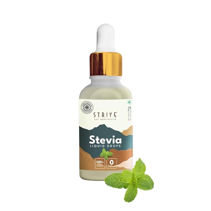 STRIVE Stevia Leaf Extract Liquid Drops Natural SugarFree Zero