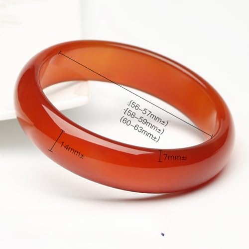 Brazilian Agate Gemstone bangle, Genuine and Exquisite Red Nanhong, Great for a Mom Christmas Gift3