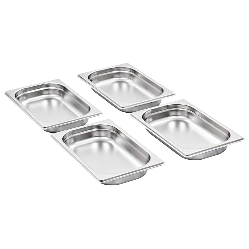 GN 1/4 Gastronormbehälter, Edelstahl, 12 Stk. 265 x 162 x 40 mm