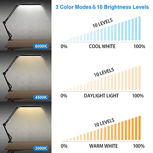 Hafundy NIVEOLI Led Desk Lamp For Home,Office,Reading,Adjustable Eye-Caring Desk Light thumb #1