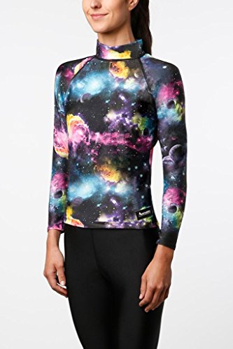 Aeroskin Unisex-adult Aeroskin Polyester Long Sleeve Rash Guard (full Pattern) - GALAXY