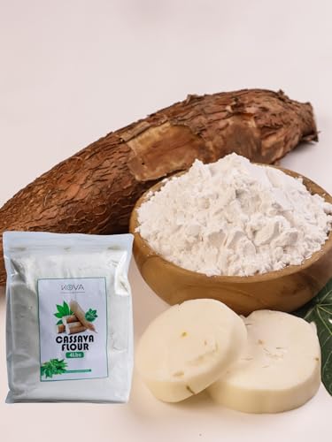 Kovafood Natural Cassava Flour, Gluten Free and Grain-Free Flour -4LBS
