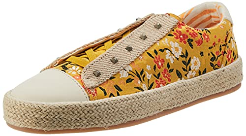 Baskets basses Desigual Baskets en toile ref 52742 Yellow - vue 3