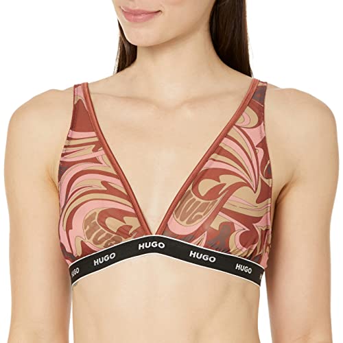 HUGO Soutien-gorge en jersey transparent motif noir pour femme