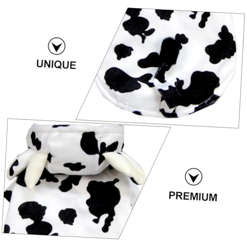 Disfraz de vaca para perro pequeño talla M blanco miniatura 6