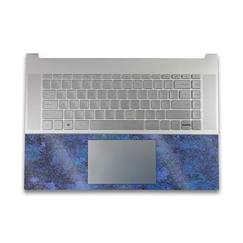 Image of Glossy Glitter Gaming Skin Compatible with HP Envy x360 16 inch (2023) - Blue Ice - Premium 3M Vinyl Protective Wrap Decal Cover - Easy to Apply | Crafted in The USA by MightySkins