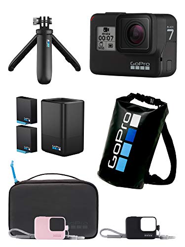 【GoPro公式限定】 GoPro HERO7 Black + トラベルキット + デュアルバッテリーチャージャー + スリーブ+ランヤード(ピンク) + 非売品ドライバッグ 【国内正規品】 【GoPro公式限定】 GoPro HERO7 Black + トラベルキット + デュアルバッテリーチャージャー + スリーブ+ランヤード(ピンク) + 非売品ドライバッグ 【国内正規品】