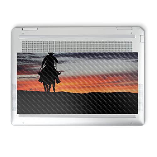Image of MightySkins Carbon Fiber Skin Compatible with HP Spectre x360 14 inch (2022) Full Wrap Kit - Lone Rider | Protective, Durable Textured Carbon Fiber Finish | Easy to Apply | Made in The USA