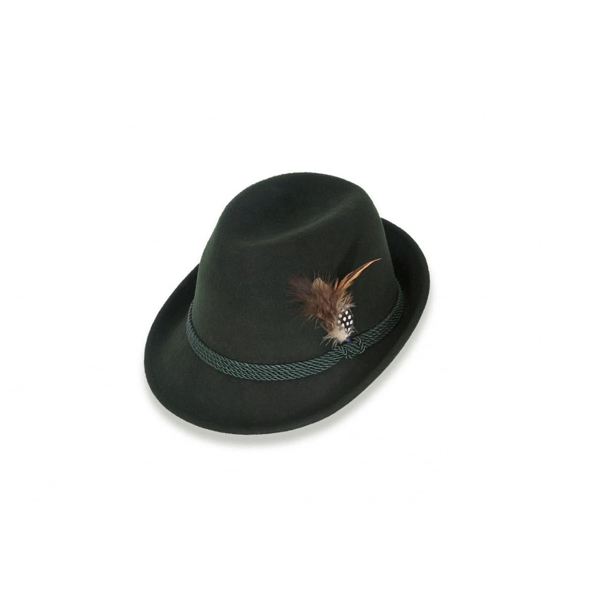 Traclet Chapeau Tyrolien Erlangen Feutre Laine Vert
