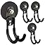 2.59INCH 4PACK Black Medium J Hooks