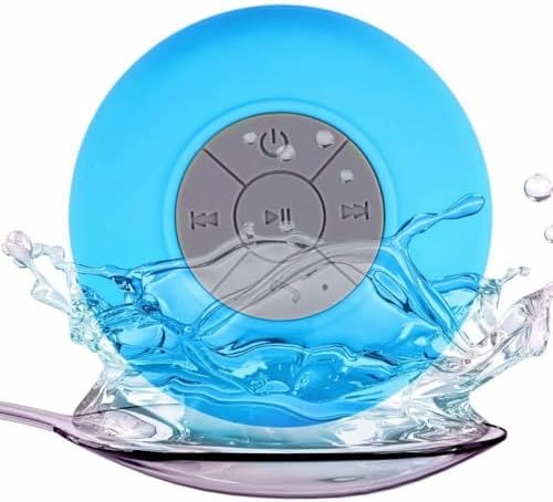 Caixa de Som Bluetooth Resistente A Agua Com Ventosa Para Banheir...