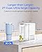 Waterdrop Large 27-Cup Mega Electric Water Filter Dispenser, 200-Gallon Rechargeable Instant System, NSF/ANSI 42&53&401&372, Reduce PFAS, Lead, Chlorine, with 1 Filter, White, Does not Lower TDS