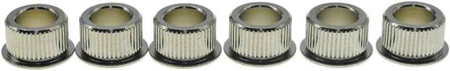 KAISH Metal Brass 10.2mm Vintage to Modern Guitar Tuner Conversion Bushings 3/8" Tuning Keys Conversion Adapter Ferrules Upgraded Brass Version 6.2mm I.D. Nickel image 5