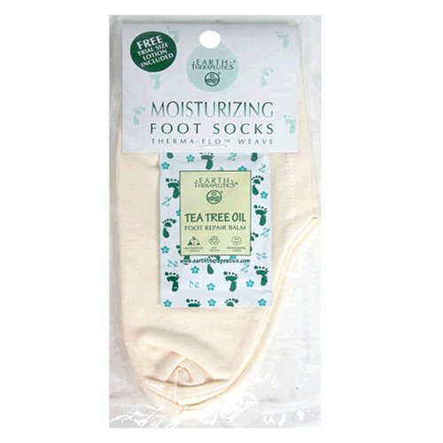 Earth Therapeutics Foot Socks, Moisturizing, 1 pair (Pack of 2)