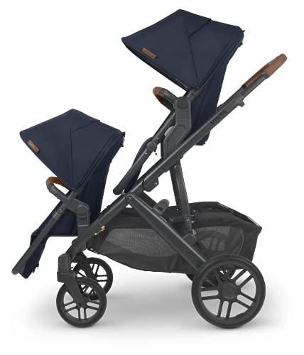 Vista V2 Stroller- Noa (Navy/Carbon/Saddle Leather) + Upper Adapters + Rumbleseat V2- Noa (Navy/Carbon/Saddle Leather) #TOP3