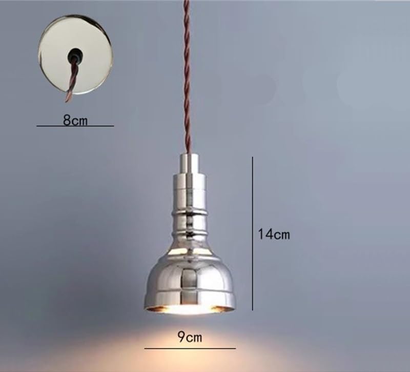 Lampe suspendue intérieurs sombres solution lumineuse led argent style loft industriel
