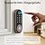 Keyless Entry Fingerprint Deadbolt Smart Lock: Sifely Digital Front Door Keypad with App Control, Electronic/Electric Deadbolt with Fingerprint & Code Access, Auto Locking, Easy to Install (Bronze)
