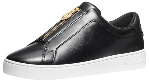 Michael Kors Damen Keaton Zip Slip on Schnür-Sneaker, Schwarz,...