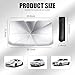 gunhunt 1 Pack Car Windshield Sun Shade Umbrell, 31In x 55In Portable Foldable UV Reflector, Keep Your Vehicle Cool, Universal Waterproof Automotive Window Heat Insulation Cover (Silver)