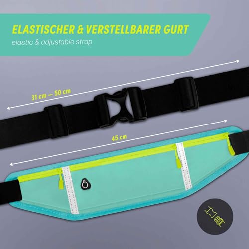 Ceinture de course Redmi Note 12 ONEFLOW avec 3 compartiments étanches bleu