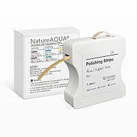 Zahn Schleifpapier, Dental Polierstreifen,ultrafeine Size - 4mm Breite - 6M/Rollen/Box, NatureAqua Harz Zahn Polier Interdental Schleifwerkzeug