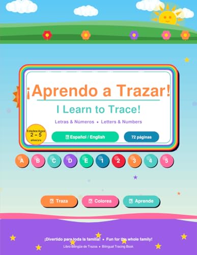 Aprendo a trazar! - I learn to trace!: Tracing book - Libro de trazos (Spanish Edition)