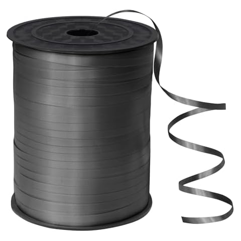 Eitolo 500 Yards Black Curling Ribbon Cover